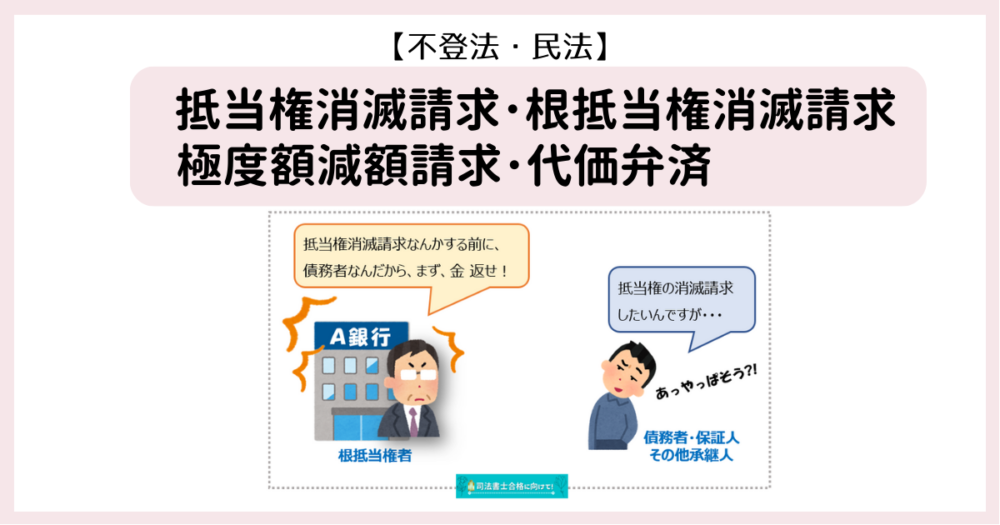 抵当権と根抵当権の違い，抵当権消滅請求・根抵当権消滅請求・極度額
